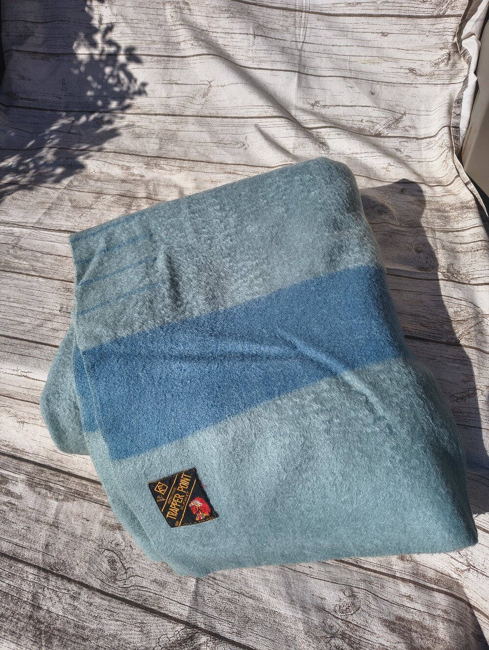 Vintage Trapper Point Blue 4 Point Blanket